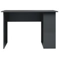 thumbnail image 2 of vidaXL Desk High Gloss Grey 110x60x73 cm Engineered Wood, 2 of 4