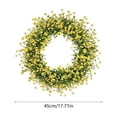 thumbnail image 3 of 2026 Spring Kids Breath Camellia Wreath 17.71In Delicate Visual Appearance Dry Environment Storage All Season Display Feature Ornament for Home Garden Gate Front Door Mantel Festival Decor, 3 of 6