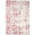 thumbnail image 2 of KUKOON Red & Grey Abstract Living Room Area Rug, 2 of 4