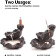thumbnail image 4 of Gkeoshab Desktop Ornament Incense Burner Ceramic Backflow Incense Holder Handcrafted Censer Inscent Stick Stand Reverse Flow Incense Burner Home & Garden, 4 of 9