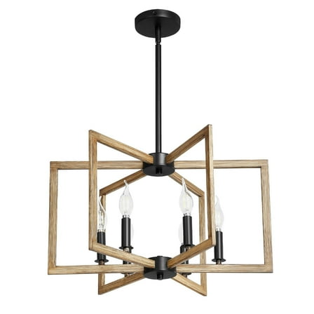 6-Light Sputnik Chandelier, Modern Adjustable Ceiling Light, Metal Finish, Perfect for Living Room or Entryway