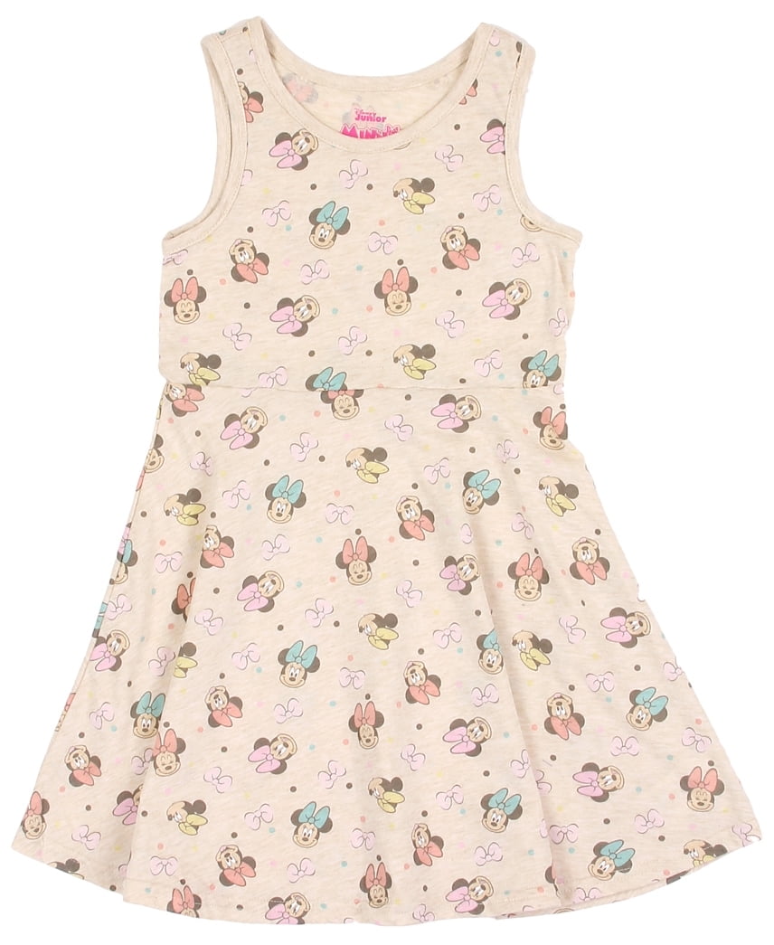 Minnie Mouse Little Girls' Allover Print Knit Tank Dress - Walmart.com