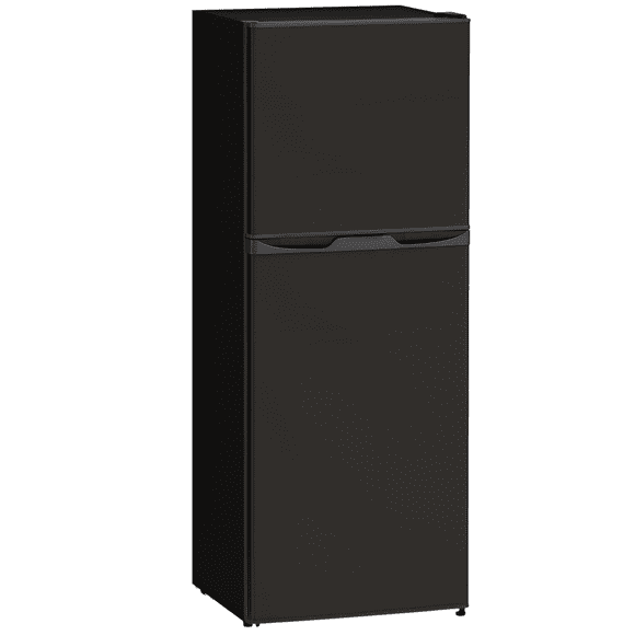 HOMCOM Mini Fridge with Freezer 4.6 Cu.Ft 2 Door Small Refrigerator Black