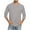 Gray, variant on 3/4 Sleeve Shirt for Men Solid Color Crew Neck T-Shirts Three Quarter Sleeve T Shirts Casual Loose Fit Tees