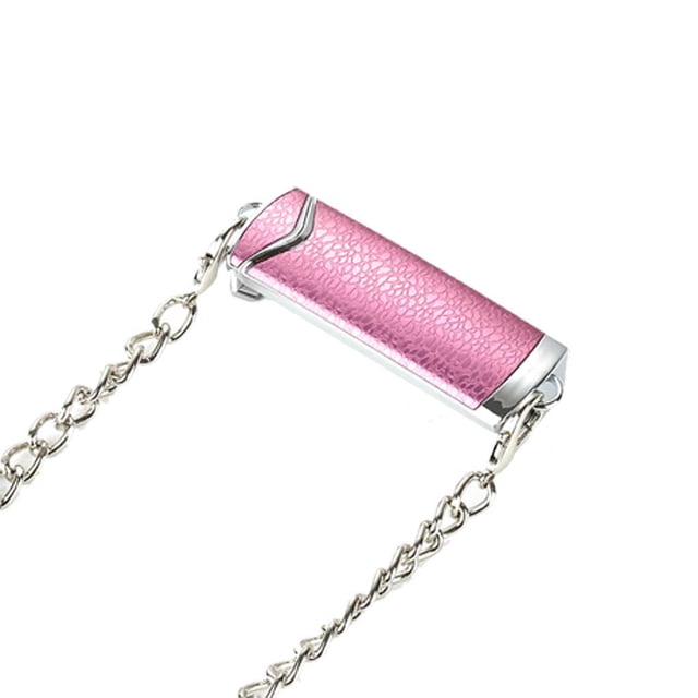 bedienty Smart Phone Back Clip Portable Adjustable Detachable Anti-lost Anti-corrosive Replacing Travelling Outing Chain Pink Silver 1Set