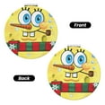 thumbnail image 2 of Pofeuu SpongeBob SquarePants Miroir de Maquillage de Poche Portable Couverture en PU Miroir de Voyage Compact avec Verre Double Face Normal et Grossissant - Forme Ronde - Forme Ronde, 2 of 9