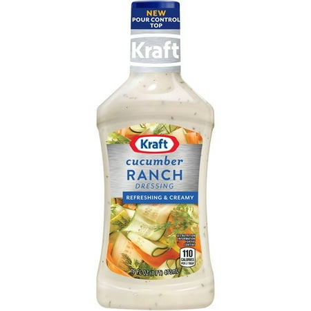 Kraft Salad Dressing Cucumber Ranch Dressing, 16 FL OZ (Pack of (Best Creamy Cucumber Salad)