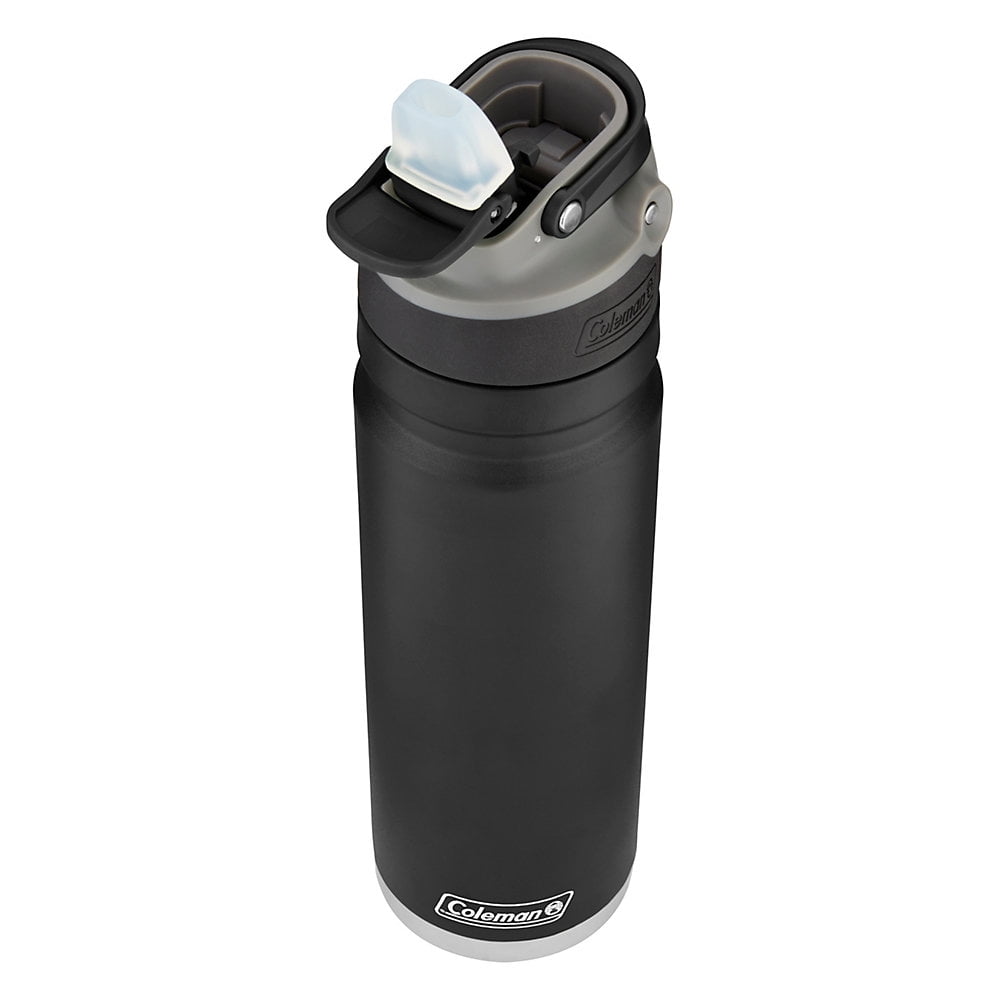 24 oz. Black Coleman Switch AUTOSPOUT Insulated Stainless Steel Water Bottle 