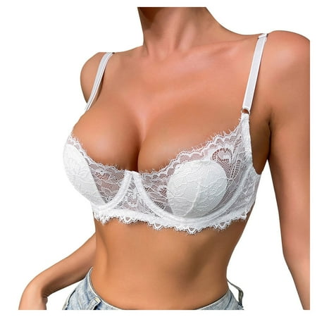 BYHONG Women Fashion Embroidered Mesh Splice Short Lingerie Dress Sexy Lace Shorts Lingerie White S