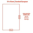 thumbnail image 2 of Standard European Board Game Sleeves (50ct) for 59mm x 92mm Cards, 2 of 2
