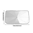 thumbnail image 1 of Portable Car Windshield Sunshade Umbrella Auto Interior Front Window Heat Insulation Protector Vehicle Camping Accessory Keep Cool For SUV Sedan, 1 of 5