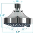 thumbnail image 4 of Shower Head High Pressure Rain Fixed Showerhead 5-Setting with Adjustable Metal Swivel Ball Joint, 4 of 5