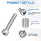 thumbnail image 2 of Uxcell 50-Pack M3 x 16mm Tornillos de Cabeza Hexagonal, Tornillos de Máquina de Acero Inoxidable 304, Sujetadores de Precisión de Rosca Completa, 2 of 7