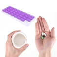 thumbnail image 4 of Unique Bargains Lightweight 31 Grids Keyboard Style Pill Dispenser Purple, 4 of 6
