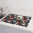 thumbnail image 6 of Sikiie Paw And Bones Dish Drying Mat, Kitchen Counter Mat, Self Drying Mat for Kitchen Counter Dish Drying Pad ,for Dishes, Utensils, Pots and Pans(24" x 18"), 6 of 7