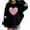 #0446-Black, variant on Womens Varsity Oversized Sweatshirt Crewneck Long Sleeve Casual Fashion Pullover Top Fall Outfits