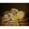 thumbnail image 3 of Josef Lauer 18x15 Black Modern Framed Museum Art Print Titled - Still Life with Oysters and Lemon, 3 of 5