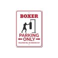 thumbnail image 2 of Boxer Parking Novelty Sign, Metal Wall Decor - 10x14 inches, 2 of 4