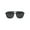 Shiny Black, variant on Polarized Mens Thin Plastic Rectangular Officer Racer Sunglasses Matte Brown