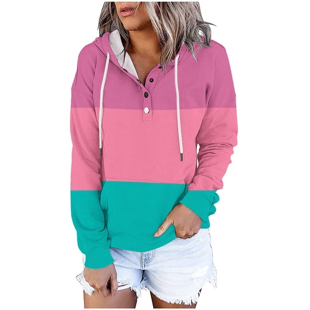 Gibobby Sudadera mujer, Sudadera con Capucha de Gran tamaño, Sudadera con Capucha para Mujer(Rojo,XG)