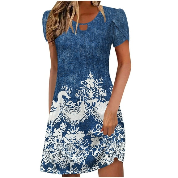 FDGIU 2025 Women's Square Neck Sleeveless Flowy A-Line Midi Dress - Wedding Guest & Beach Elegance