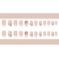 thumbnail image 4 of Juego de parches para uñas HUOGUO Bow, adhesivo extraíble, 24 unidades, 4 of 5