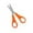 Orange-OR, variant on Graduated Ruler Scissors, Office and Practice Scissors, 3CR13 Stainless Steel Blades, 6 Colors, Round Tip Safety Design, with Storage Bag