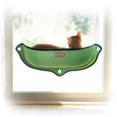 UPC: 0655199091928 | K&H Pet Products EZ Mount Window Bed Kitty Sill Green 27 X 11 X 6 Inches