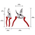thumbnail image 7 of Zenport QZ409 Professional Left-handed Bypass Pruning Shear, 2 Inch Blades, Red, 7 of 7
