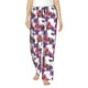 thumbnail image 1 of Balery Peonies Pantalones de pijama para mujer, pijamas ultraligeros, pantalones de estar por casa-Large, 1 of 6