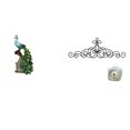 thumbnail image 1 of Estatua de pavo real, figura decorativa de escritorio para colgar en la pared, elaborada en resina y hierro, ideal para sala de estar, dormi, 1 of 8