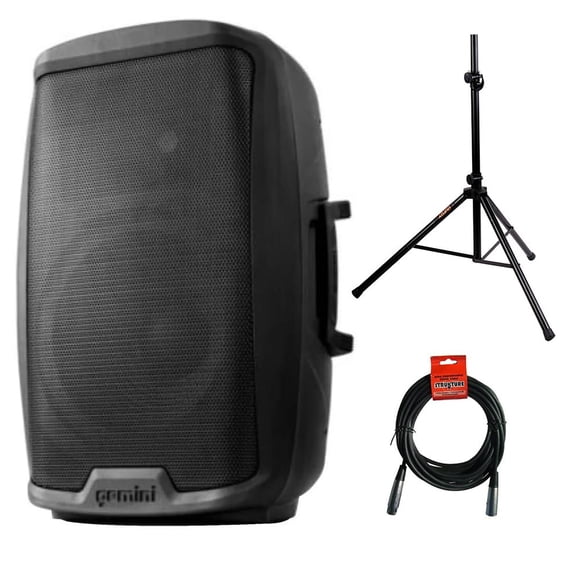 Paquete de bocina PA Bluetooth Gemini Sound AS-2115BT de 15" y 2000 W