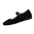 thumbnail image 3 of Womens Mary Jane Ballet Flat Slip on Round Toe Ballerina Flats Comfortable Mary Jane Shoes Casual Daily Wear Working Shoes Everyday Casual Shoes with Strap Buckle,Best Gifts for Her (US Size: 6), 3 of 7