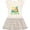 Natural with Stripes, variant on Inktastic I Love St. Kitts Girls Toddler Dress