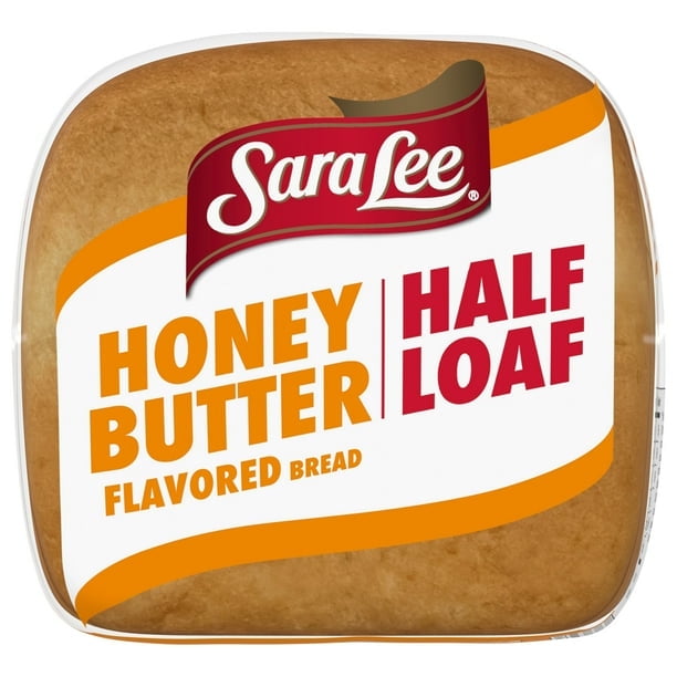 Sara Lee Half Loaf Honey Butter Bread 12 oz Bread Bag (Pack of 3)