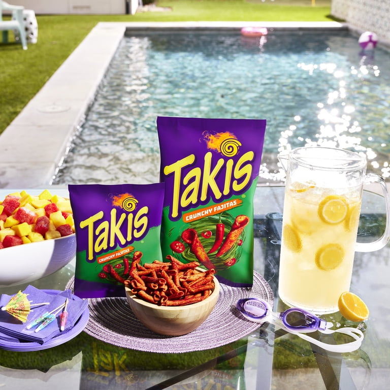 Takis Crunchy Fajitas Corn Salt Rolled Tortilla Chips, 9.9 oz