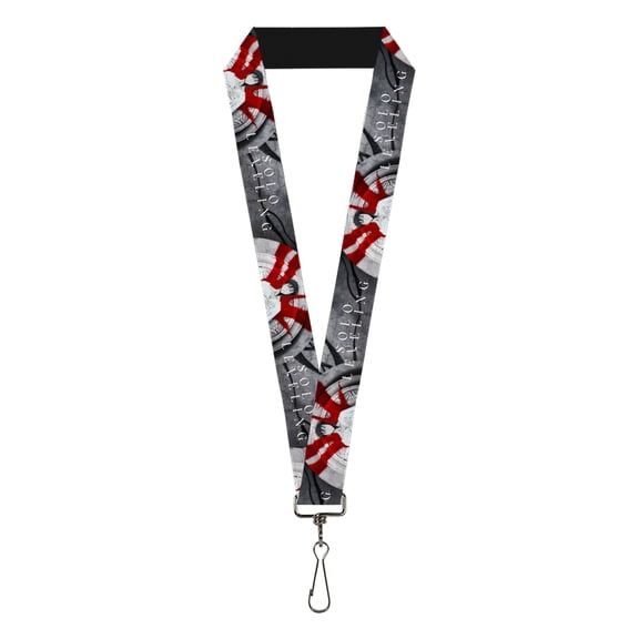 Solo Leveling Lanyard, Solo Leveling Sung Jinwoo Anime Expo Pose Grays Red, Elastic