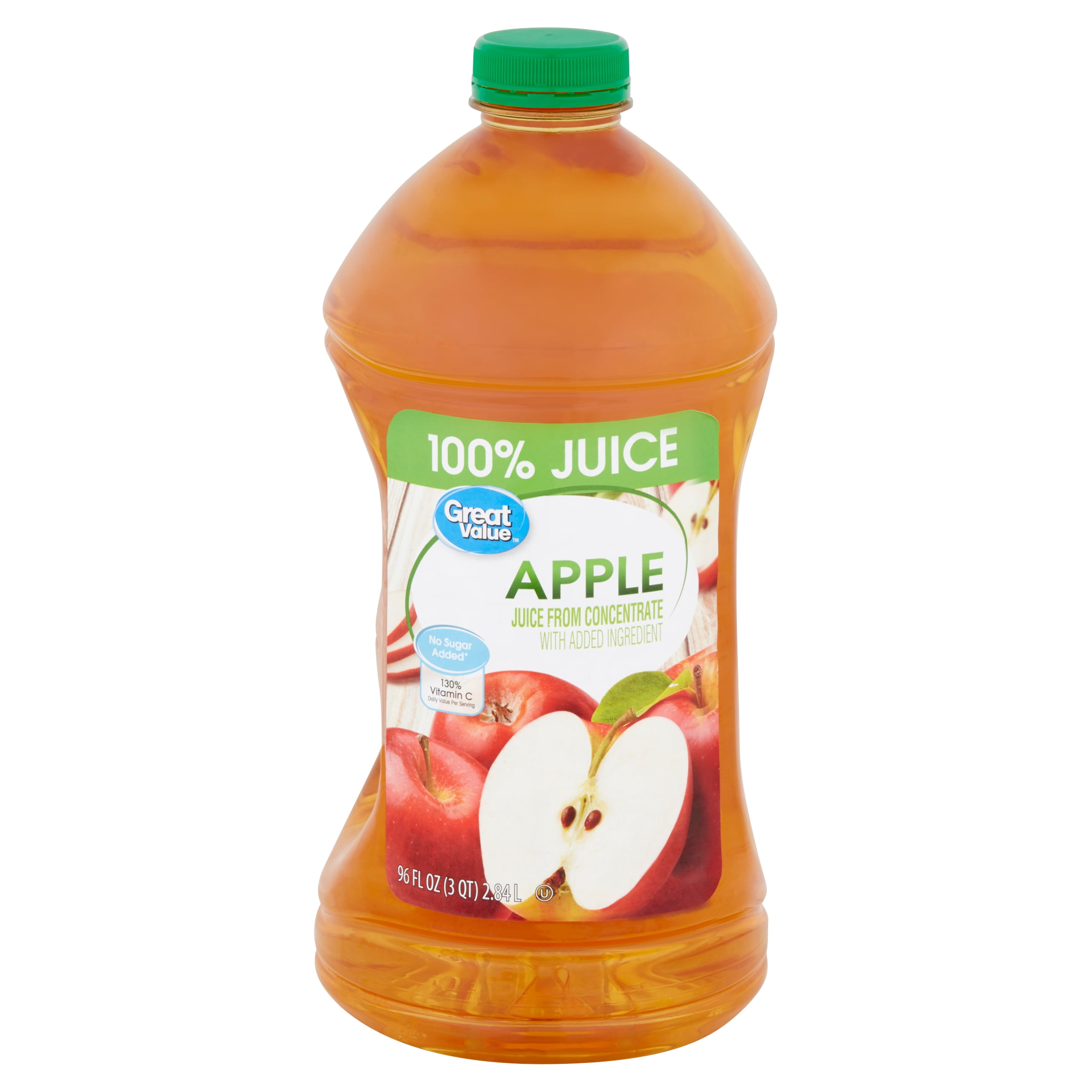 Great Value 100 Apple Juice 96 Fl Oz Walmart