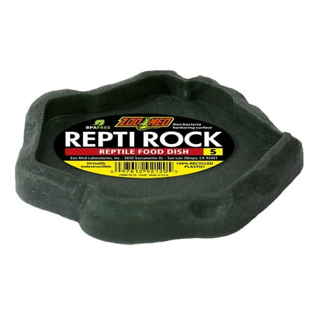 Zoo Med Repti Rock Reptile Food Dish [Reptile Feeding Bowls, Reptile Supplies] Small - 9 count
