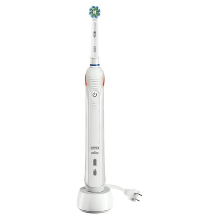Oral-B Pro 1500 CrossAction Electric Power Rechargeable Battery Toothbrush, Powered by (Best Braun Electric Toothbrush)