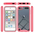 thumbnail image 2 of Allytech iPod Touch Case with Build-in Screen Protector, Only Compatible with iPad Touch 7th 6th 5th Gen, Full Body Protective Shockproof Clear Back Shell Cover for Apple iPod Touch 5 6 7 - Pink, 2 of 6