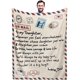 thumbnail image 1 of LHSHID Air Mail Blanket Flannel Throw Birthday Valentines Gifts Present from Daughter/Son Printed Snuggle Warm Soft Couch Sofa Living Room Decor 60x80in, 1 of 6