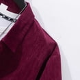 thumbnail image 7 of APEXFWDT Button Up Shirt for Men Big Sale, Jacquard Short-Sleeve Casual Shirt Regular Fit Work Shirts with Two Pockets Big Sale,XXXL,Wine, 7 of 7
