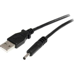 StarTech.com 2m USB to Type H Barrel Cable - USB to 3.4mm 5V DC Power Cable - For Computer, Media Player, Speaker, Hard Drive - 5 V DC Voltage Rating - Black TYPE H BARREL USB TO