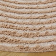 thumbnail image 3 of Safavieh Easy Care Beckah Geometric Machine Washable Area Rug, Orange/Ivory, 3' x 3' Round, 3 of 7
