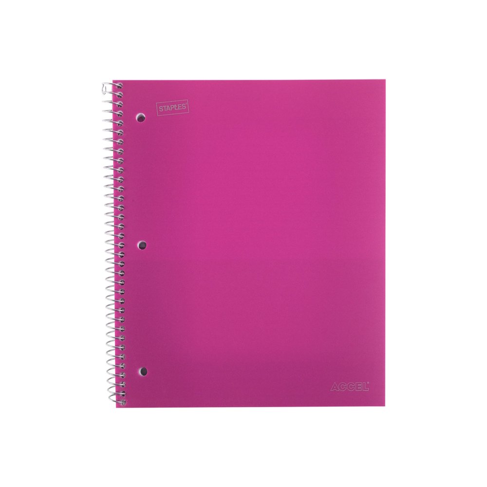 Staples Accel Notebook spiralbound Letter 100 sheets / 200