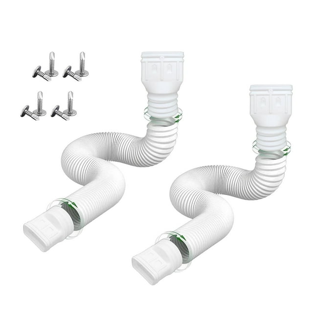 Rallonge de Descente Pluviale Réglable et Flexible, Tuyau de Drainage Ondulé pour Système de Gestion de l'Eau de Pluie de Gouttière Extérieure