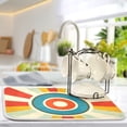 thumbnail image 2 of Yayeee Dish Drying Mat for Kitchen Counter Ultra Absorbent Easy Clean Pad 18x16", Colorful Circles, 2 of 7