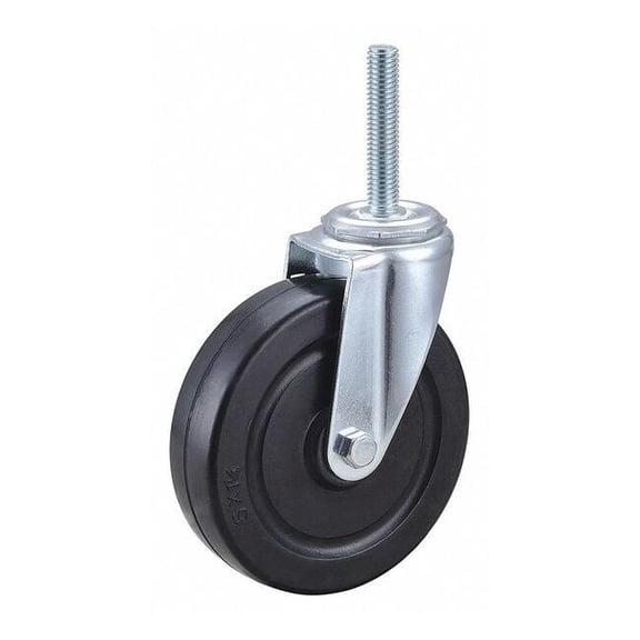 Manufacturer Varies Swivel Stem Caster,Rubber,5 in.,200 lb. 32J936