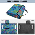 thumbnail image 5 of COEQINE Quilted Golf Cart Seat Cover, Folds Like a Bag with Handle for Easy Carry, Universal Fit 51.2"x30.3" for EZGO Yamaha Club Car 2-Seaters, 4 Pockets, Colorful Paw Print Blue, 5 of 8